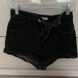 Pacsun black mom jean short